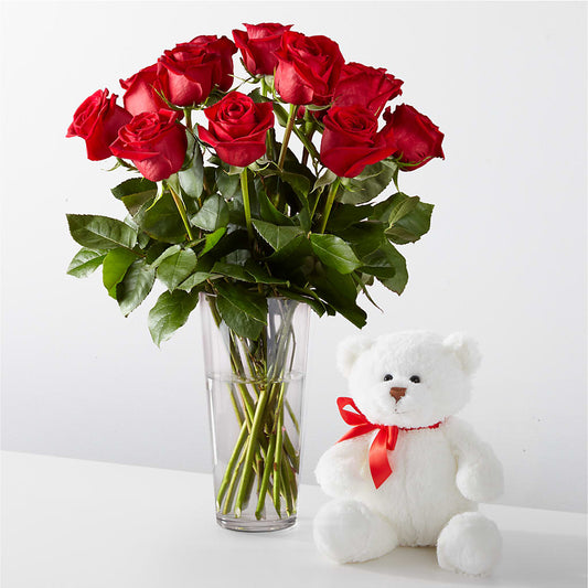 Romantic Long Stem Red Rose Bouquet Bundles – Talia Flowers, Ottawa ON