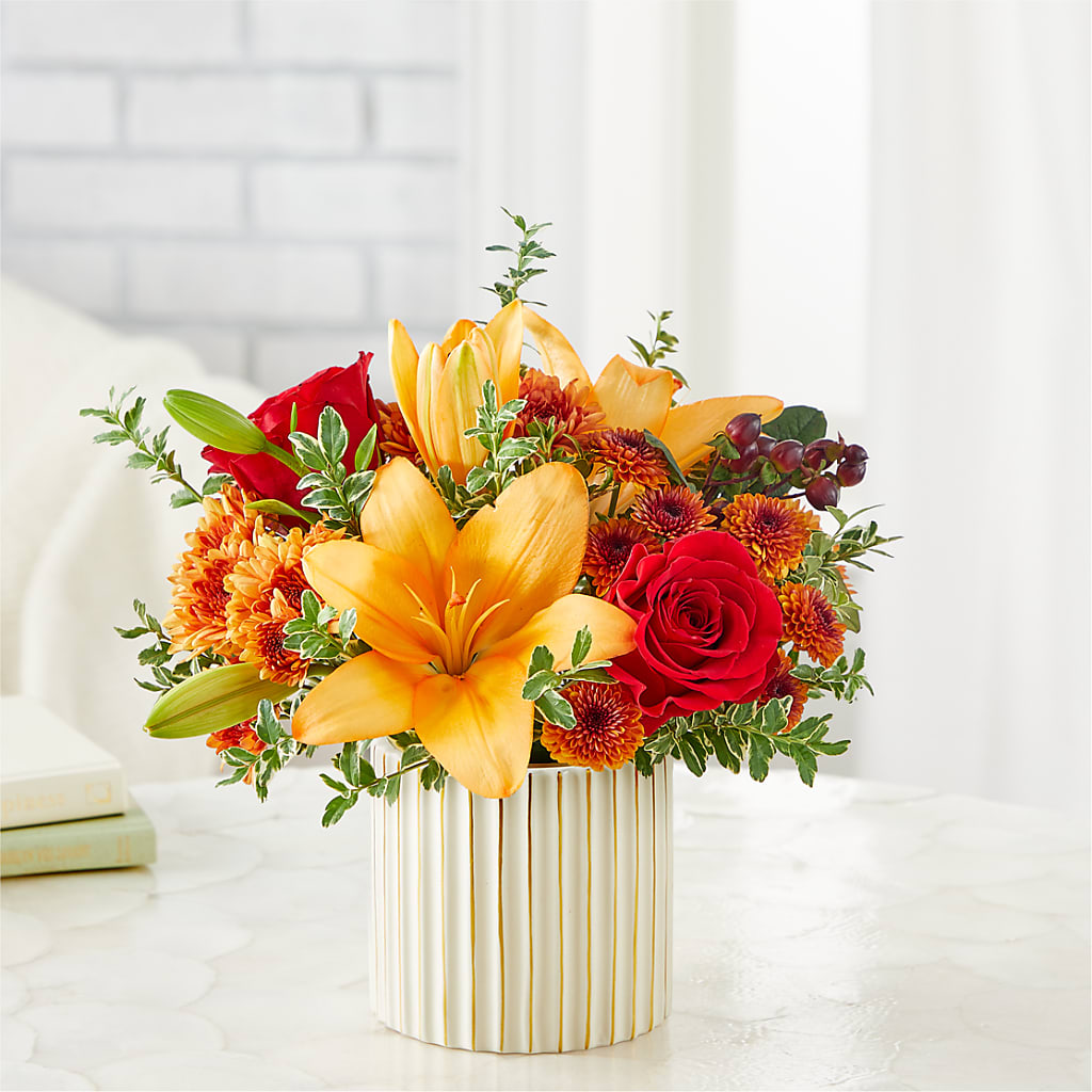 Scarlet Skies Bouquet – Talia Flowers, Ottawa ON