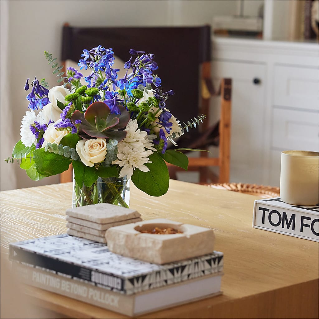 Cerulean Waves Bouquet – Talia Flowers, Ottawa ON