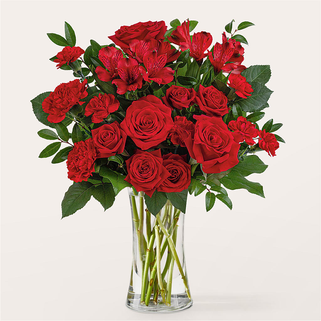 Brilliant Ruby Bouquet – Talia Flowers, Ottawa ON