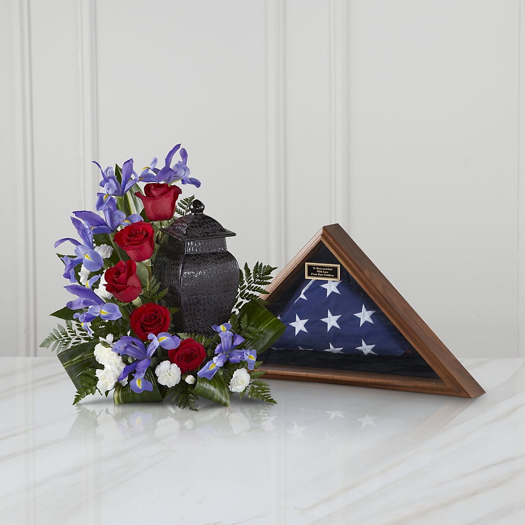 Patriotic Tribute Arrangement – Talia Flowers, Ottawa ON