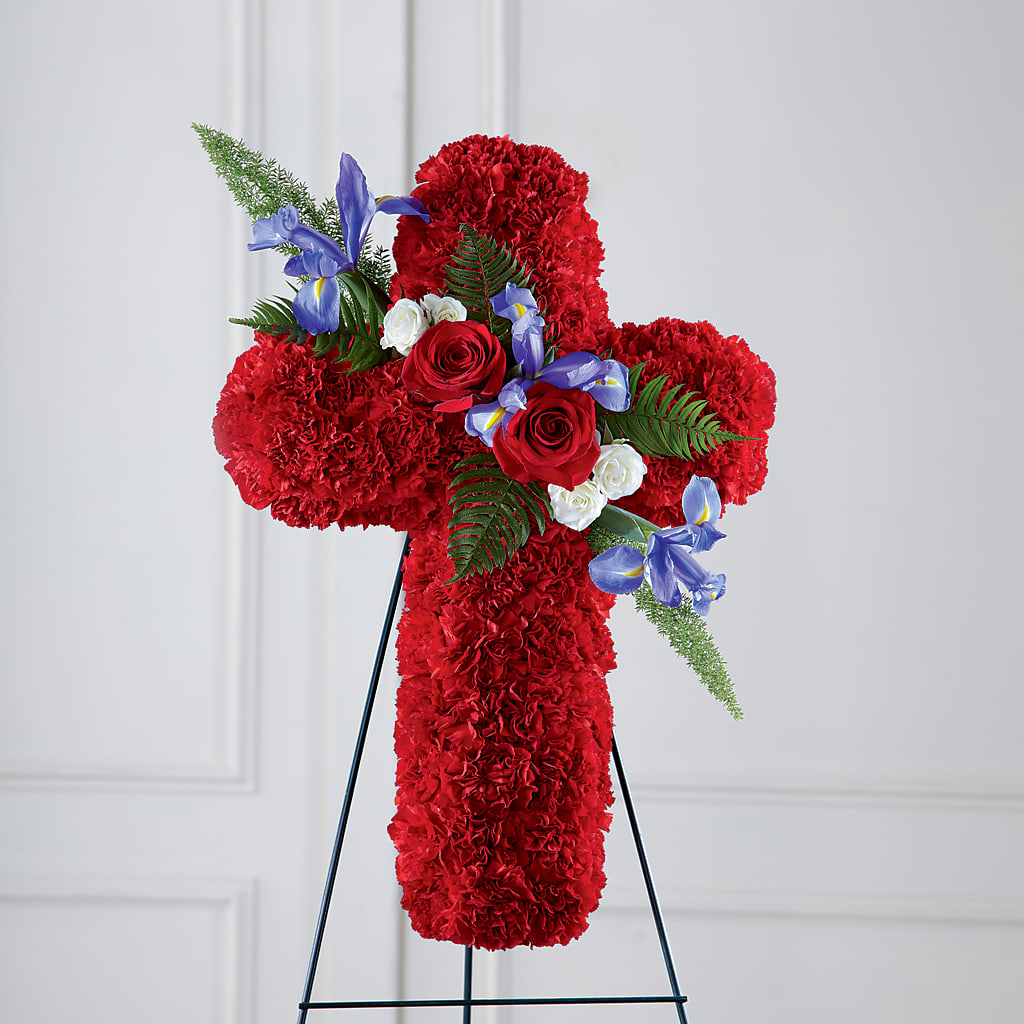 Faithful Hero Floral Cross – Talia Flowers, Ottawa ON