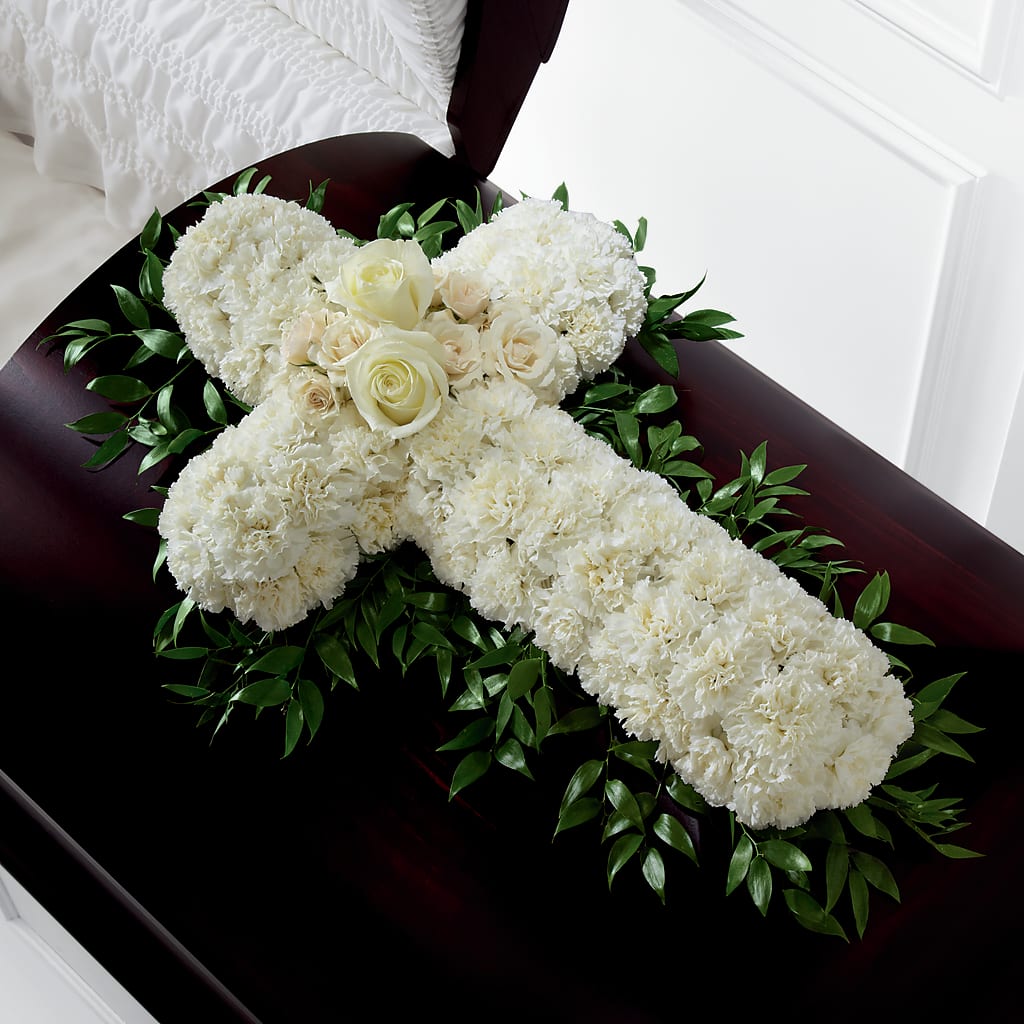 Peaceful Memories Casket Spray (Standard) – Talia Flowers, Ottawa ON