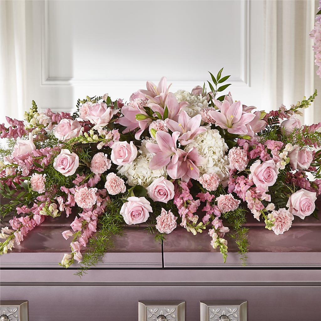 Life & Remembrance Casket Spray – Talia Flowers, Ottawa ON