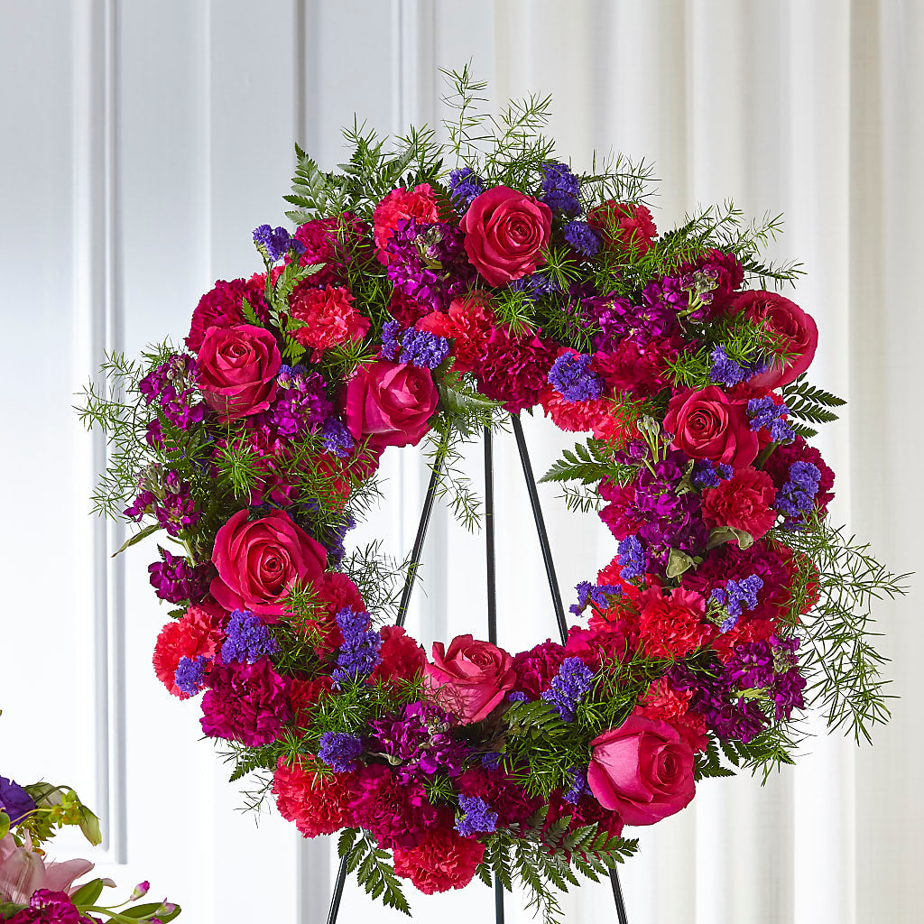 Calming Colors Wreath – Talia Flowers, Ottawa ON