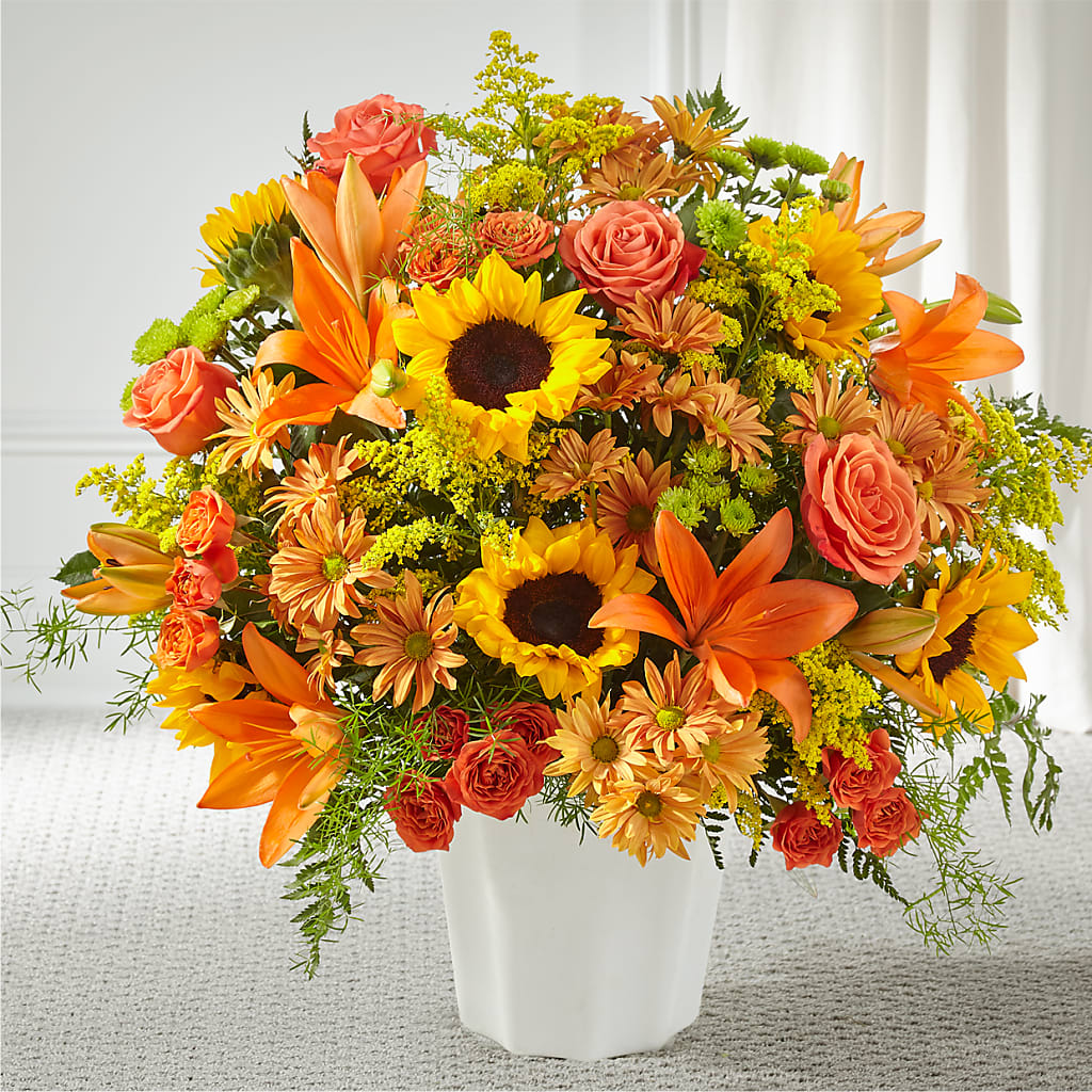 Harvest Thoughts Floor Basket – Talia Flowers, Ottawa ON