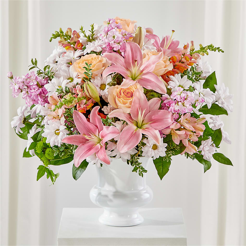 Heartfelt Gesture Urn Arrangement – Talia Flowers, Ottawa ON