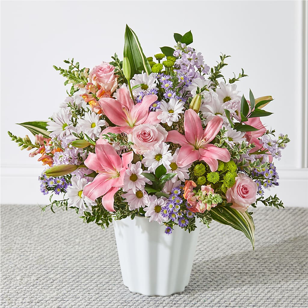 Abundant Compassion Floor Basket – Talia Flowers, Ottawa ON