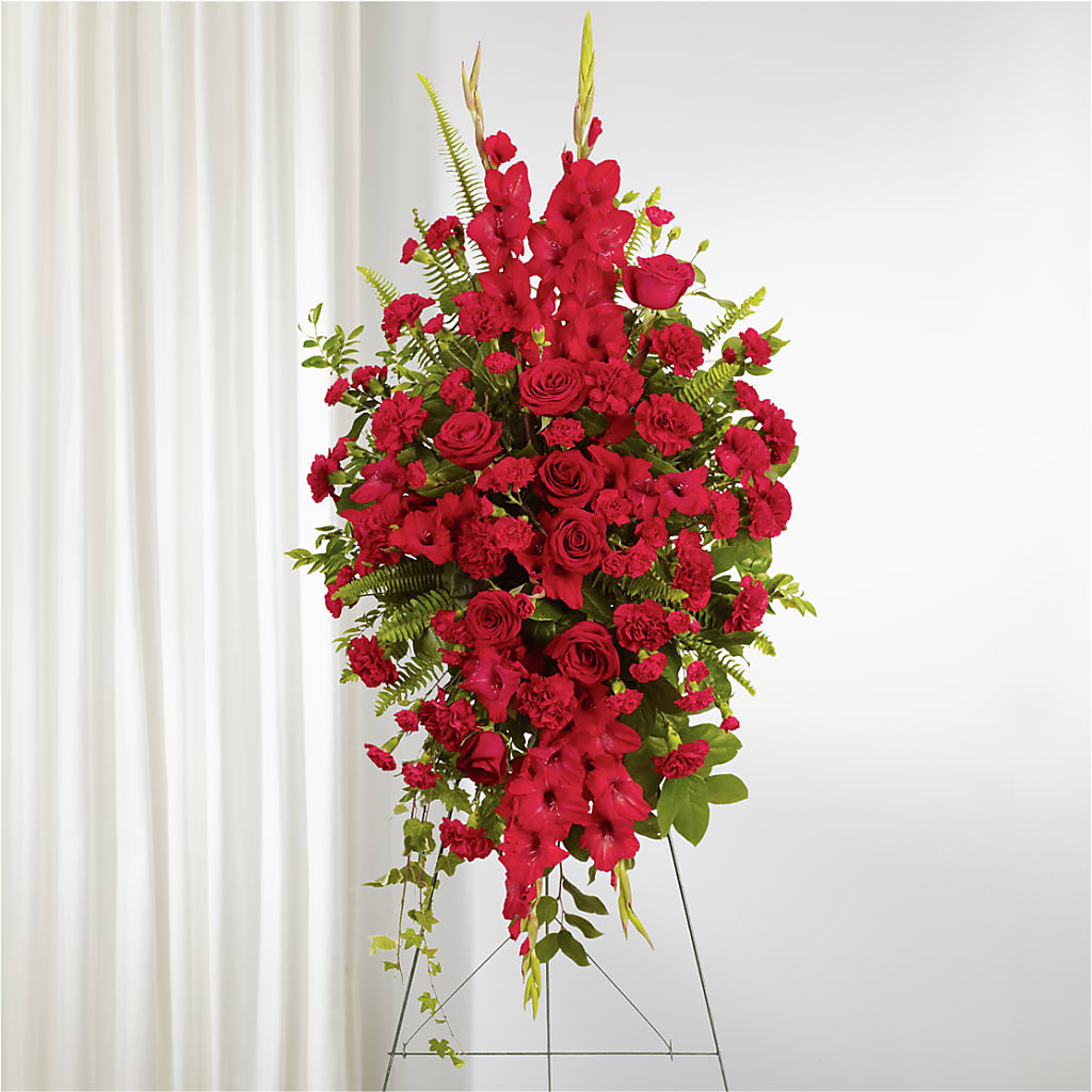 From the Heart Standing Spray – Talia Flowers, Ottawa ON