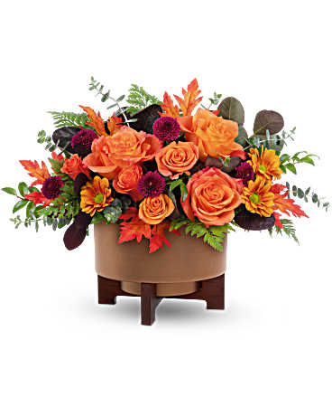 Teleflora's Fall For Copper Centerpiece – Talia Flowers, Ottawa ON