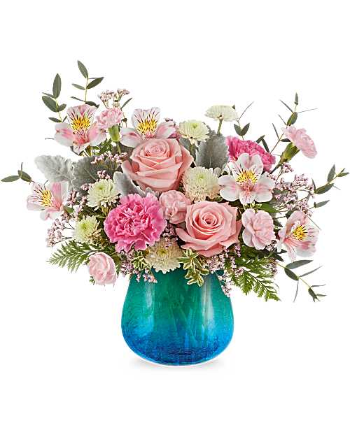 Teleflora's Blue Hues Bouquet – Talia Flowers, Ottawa ON