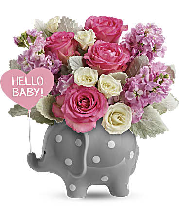Teleflora's Hello Sweet Baby - Pink – Talia Flowers, Ottawa ON