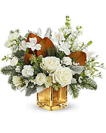 Teleflora's Golden Glitz Bouquet – Talia Flowers, Ottawa ON