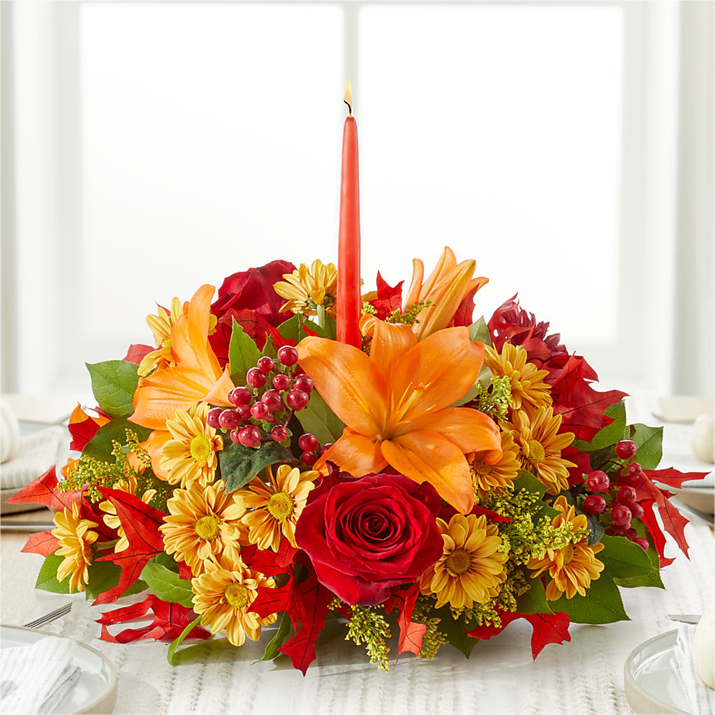 Autumn's Embrace Centerpiece – Talia Flowers, Ottawa ON