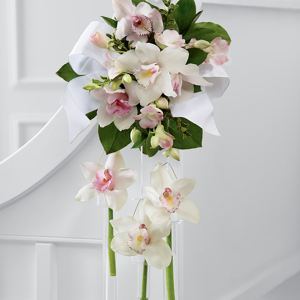 Perfect Entrance Pew Arrangement – Talia Flowers, Ottawa ON