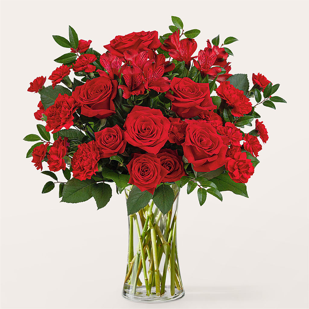 Brilliant Ruby Bouquet –  Talia Flowers, Ottawa ON
