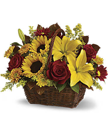 Golden Days Basket –  Talia Flowers, Ottawa ON