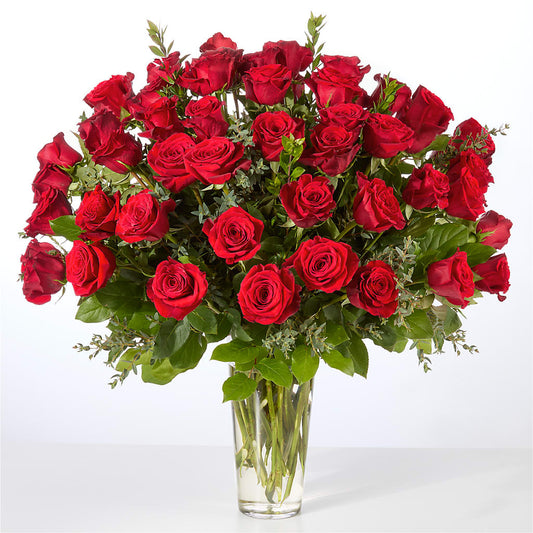 Forever Yours Fifty Stem Red Rose Bouquet –  Talia Flowers, Ottawa ON