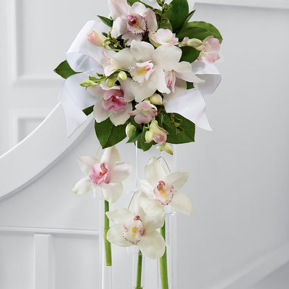 Perfect Entrance Pew Arrangement –  Talia Flowers, Ottawa ON