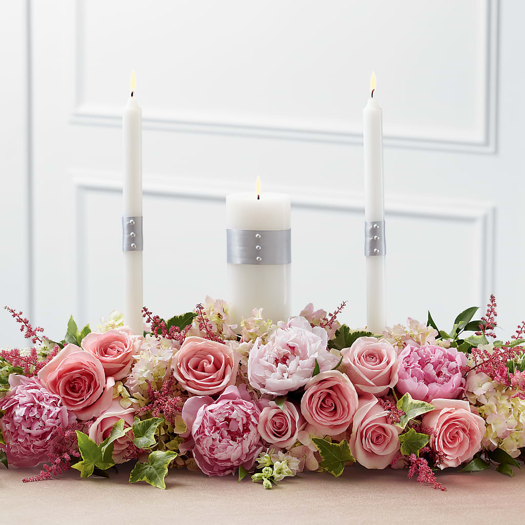 Worldwide Romance Unity Candle Arrangement –  Talia Flowers, Ottawa ON