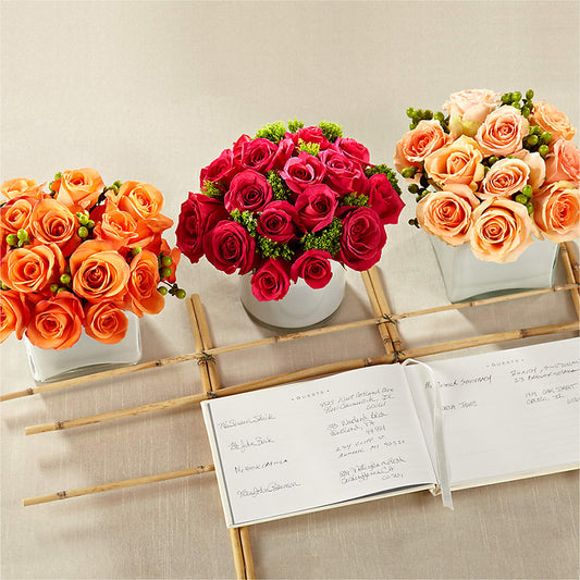 Dawn Rose Centerpiece –  Talia Flowers, Ottawa ON