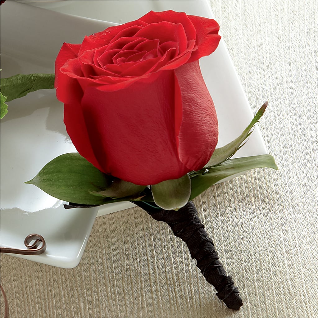 Red Rose Boutonniere –  Talia Flowers, Ottawa ON